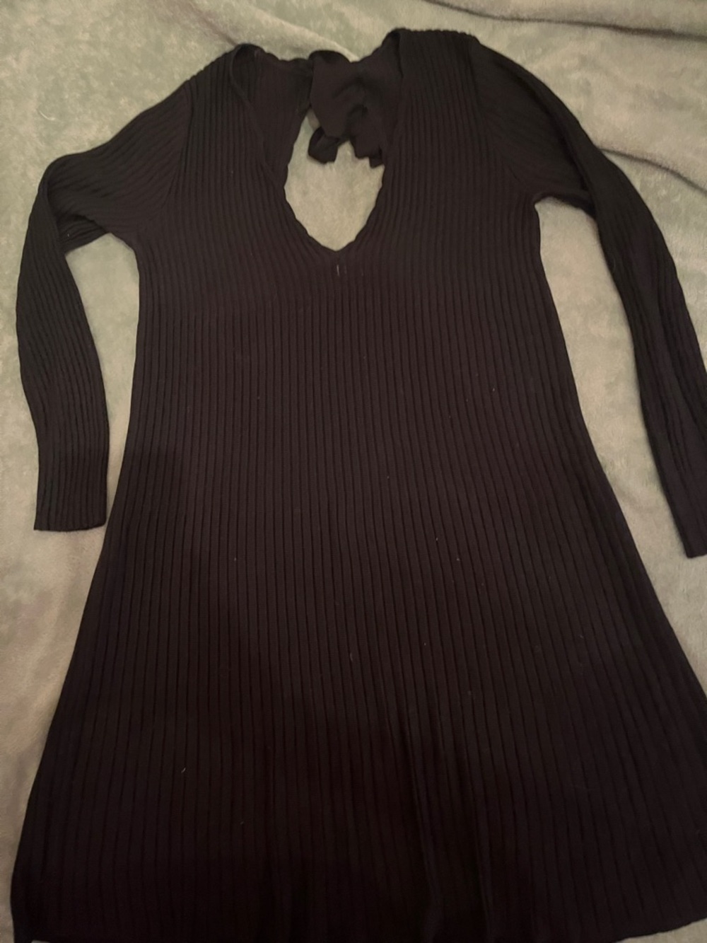 Sezane Brigitte Knit Dress in Black
